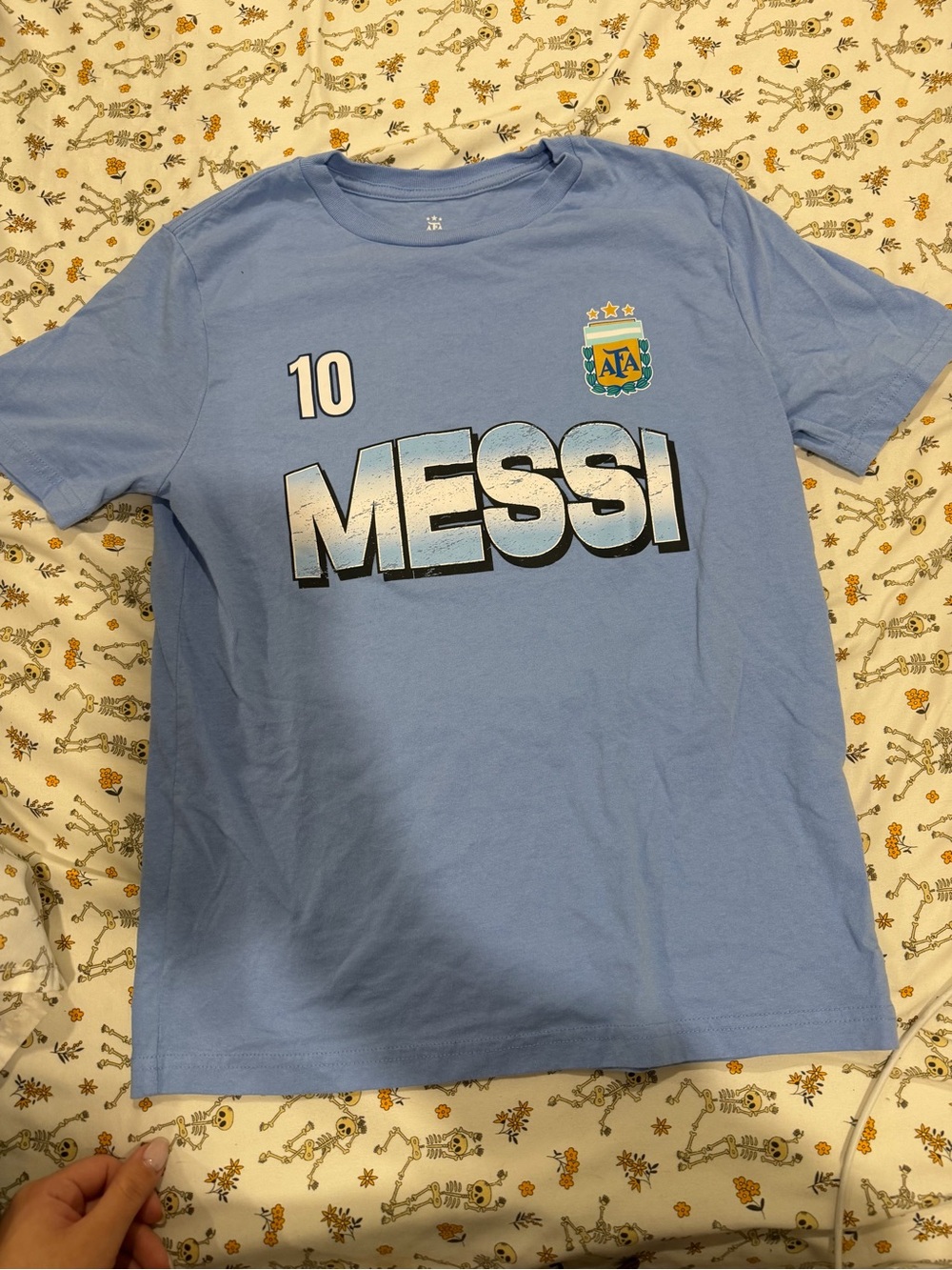 FA Light Blue 'MESSI' #10 Soccer Tee